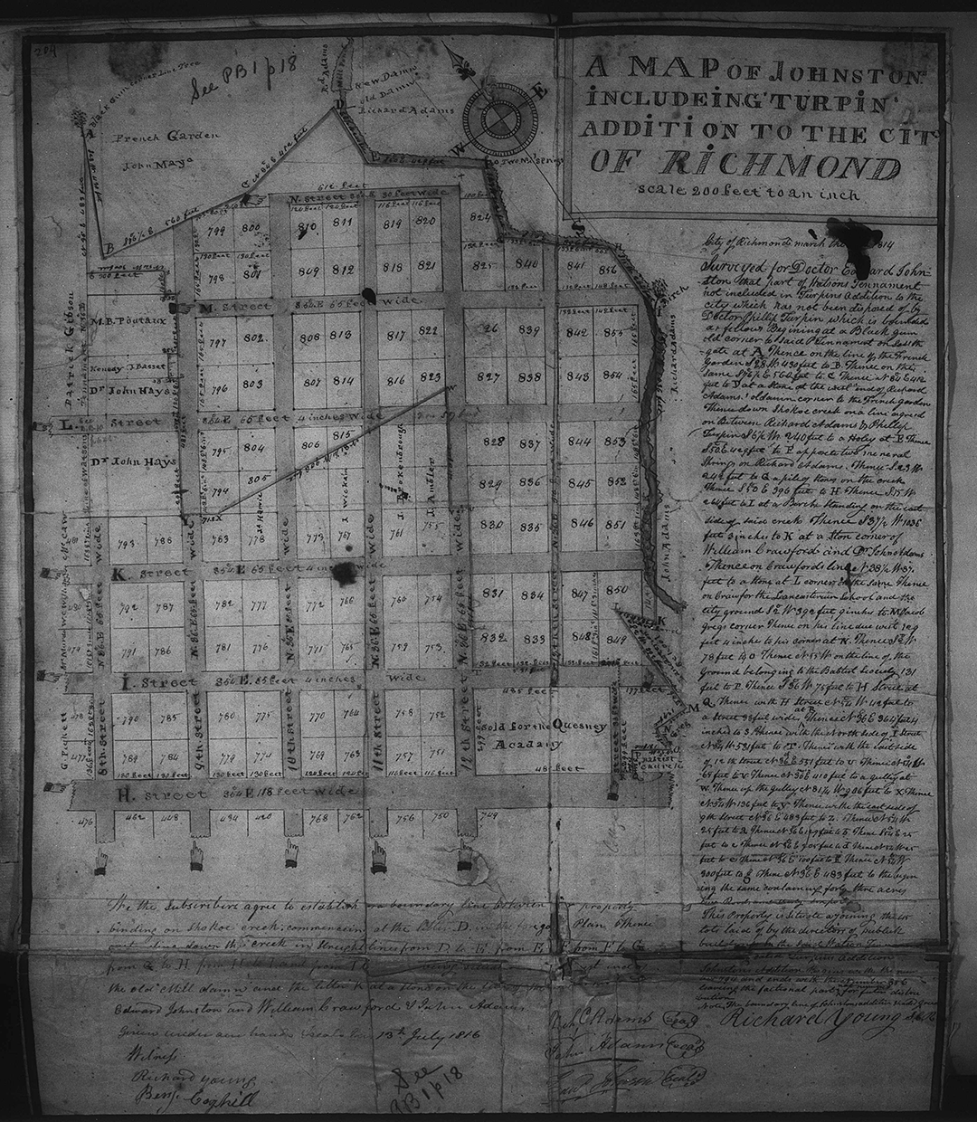 Map Johnston Addition Richmond VA
